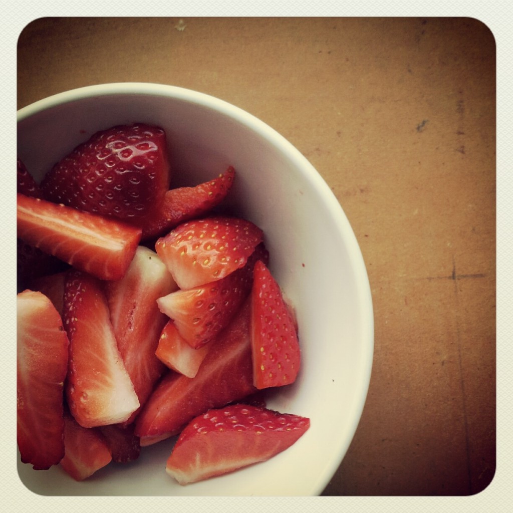 Confiture de fraise minute